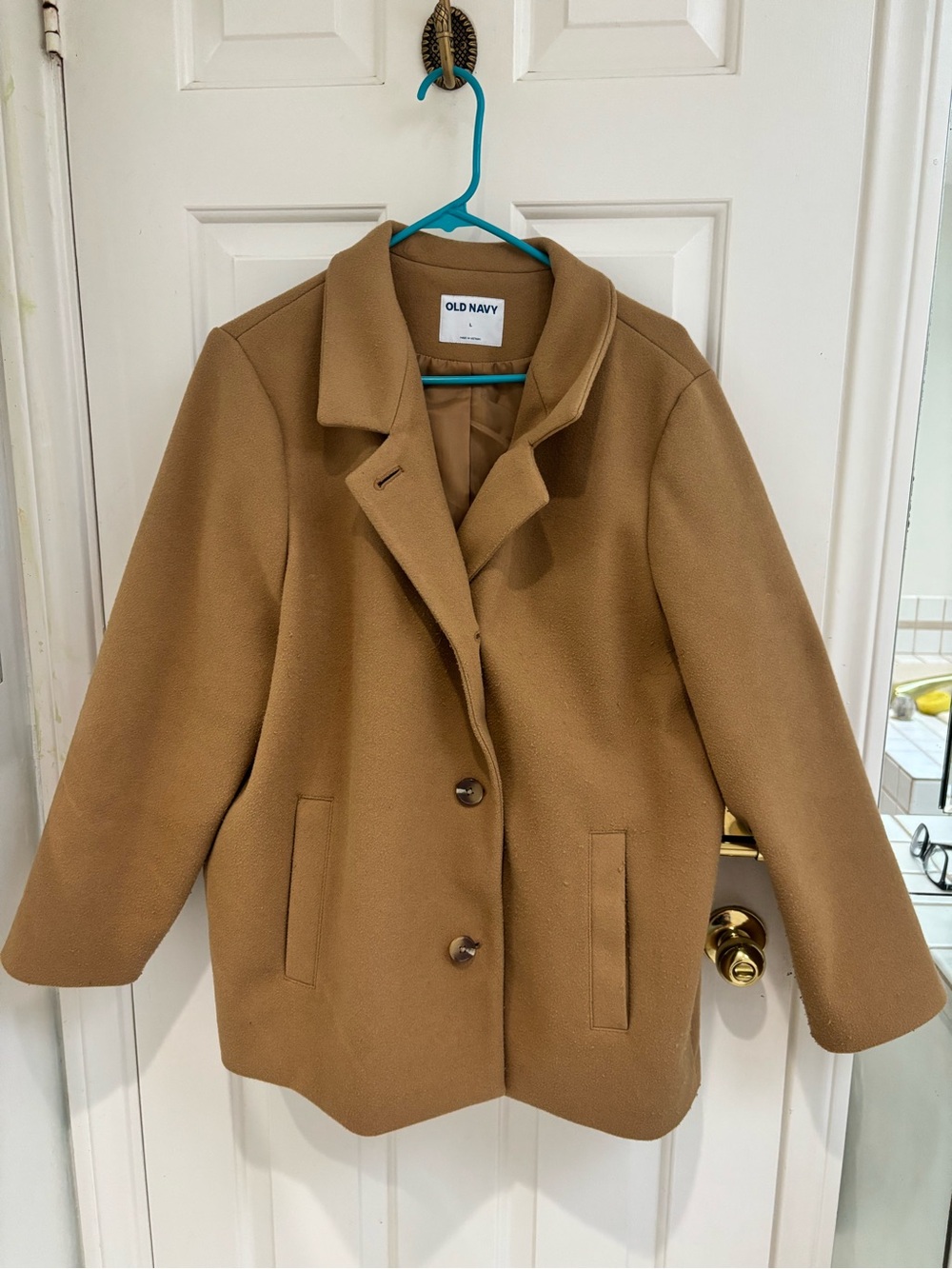 Old Navy Women's Camel Tan Peacoat